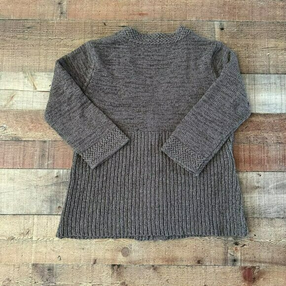 Sarah Spencer women's size medium gray knit sweater button cardigan grandma core - Picture 6 of 6